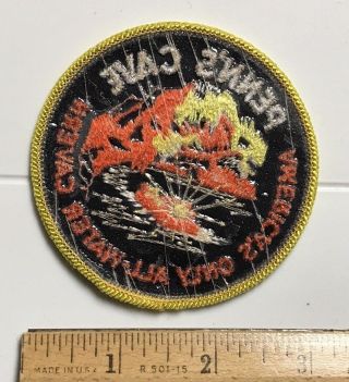 Penn ' s Cave America ' s Only All - Water Cavern Spring Mills PA Embroidered Patch 3
