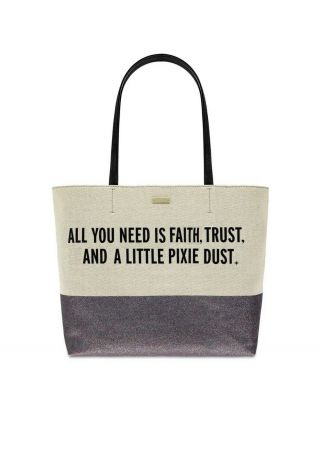 Wdw Disney,  Authentic Kate Spade,  " All You Need Is Faith,  Trust And A.  " Tote