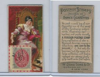 N85 Duke,  Postage Stamps,  1889,  Burning Old Letters (b)