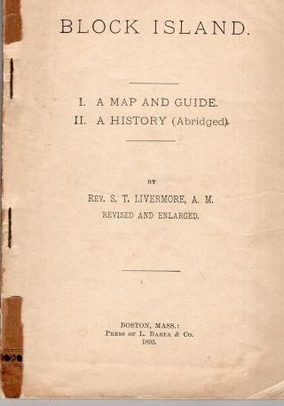 1893 Guide To Block Island