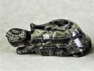 Zmt Zuni Tortoise Fetish Carving By Randy Lucio - Ricolite