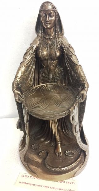 Irish Triple Goddess Danu Don The Flowing One Mother Earth Figurine Wisdom Rich
