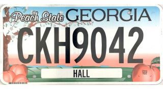 99 Cent Nos Current Style Georgia License Plate Ckh9042