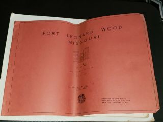 Vintage 1956 Fort Leonard Wood Missouri Mca Family Housing Blueprint Drawings