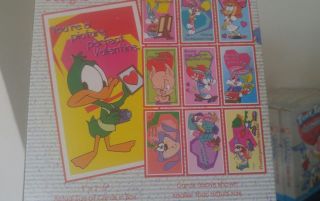 1999 90s Tiny Toon Adventures Paper School VALENTINES 6 Boxes Available 3