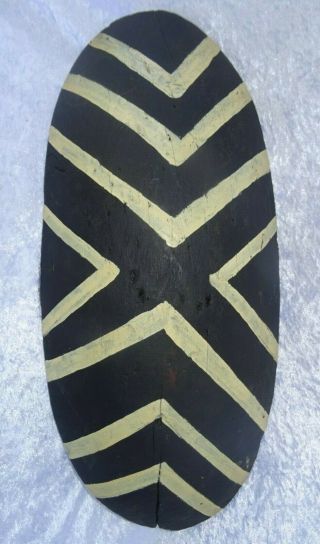 Authentic Australian Aboriginal Carved Timber Hunting Shield