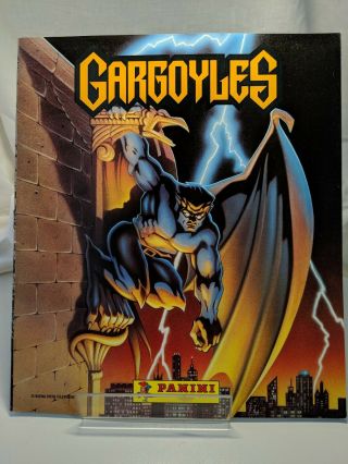 Disney Gargoyles Panini Trading Sticker Book Fold Out Poster Tv Show Fleer