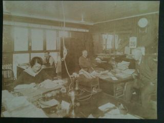 Rare Vintage Railroad Office Photo O.  W.  R.  & N Oregon Washington Rr Spokane Or Wa