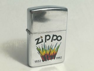 Vintage Bradford Zippo Lighter.  Collectible Lighter Zippo 1992 Made Usa