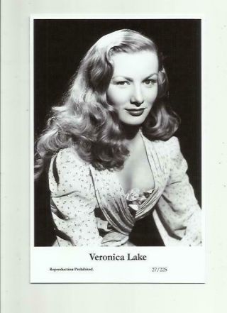 (n494) Veronica Lake Swiftsure (27/225) Photo Postcard Film Star Pin Up