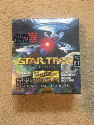 1993 Star Trek Master Series Trading Cards Factory Box - Skybox 36 Packs