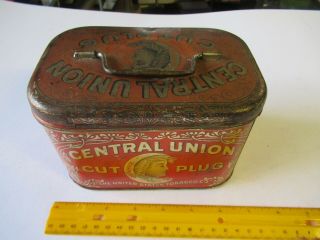 Vintage Tobacco Tin - - Central Union - Cut Plug Tobacco