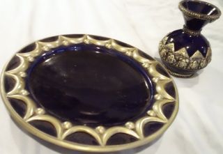 Moroccan Vase & Centerpiece Bowl - Hand Painted With Unique Design