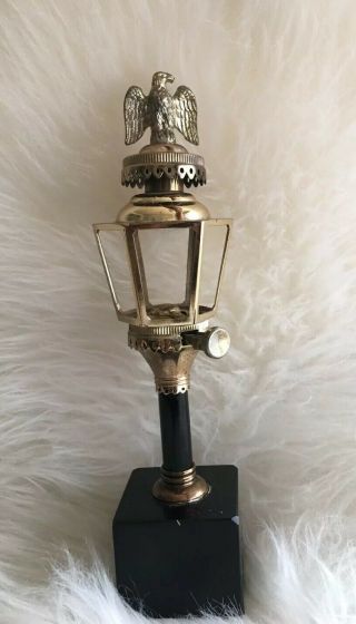 Vintage Brass Old Lamp Post Table Lighter