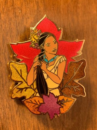 Disney Shopping Pocahontas Fall Autumn Leaf Pin Le 250 Rare Htf Store.  Com