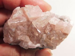 Lustrous Pink Smithsonite Cluster,  Tsumeb Mine,  Namibia,  4.  5 X 2.  5 X 2.  5 Cm