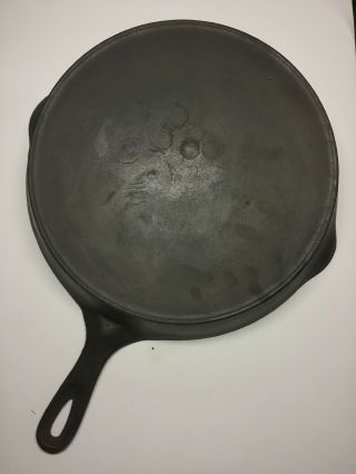 Unmarked Vintage 9 Cast Iron Skillet With Heat Ring Reseasoned Sits Flat