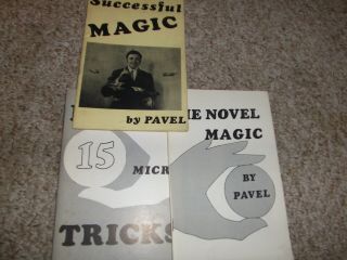 3 Pavel Books Novel Magic 15 Micro Tricks