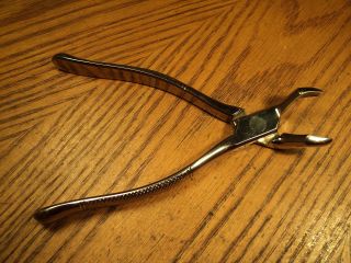 Vintage Sklar Stainless Dental Extractor Pliers Tool No.  53 R - 7 - 1/4 " Usa.