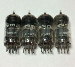 (4) Amperex Made For Hewlett Packard 6dj8/ecc88 Code 513 Twin Triode Audio Tubes