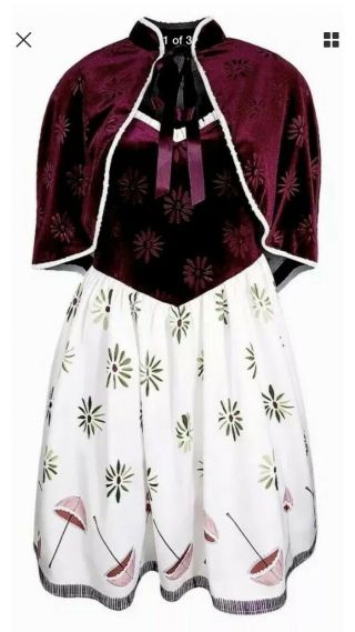 Disney Parks Haunted Mansion Tightrope Girl Dress Dapper Women’s Xl Nwt