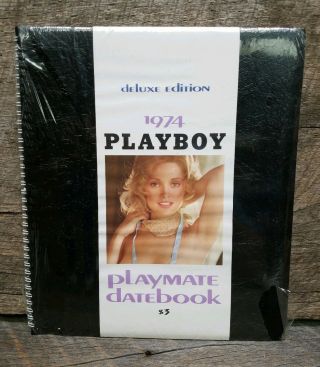 Rare Vintage 1974 Playboy Playmate Datebook Deluxe Edition Never Opened N.  O.  S.