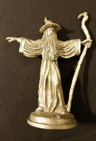 Lord Of The Rings Gandalf Vintage Fine Pewter Figurine 1979 Elan Merch Amex