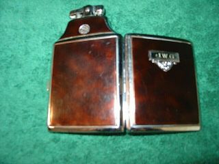 Vintage Ronson Lighter Art Deco Combination Lighter & Cigarette Case Made In Usa