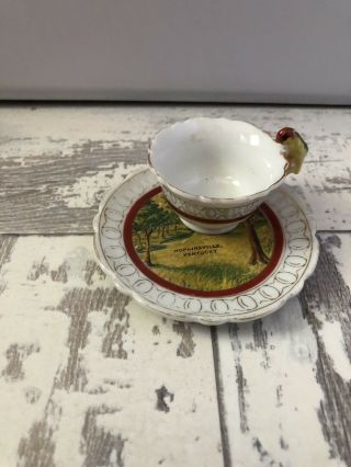 Mini Cup And Saucer Hopkinsville Kentucky Souvenir Travel Memorabilia Japan