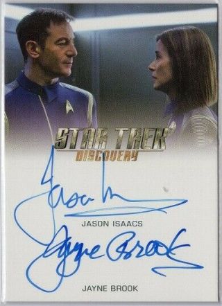 Jason Isaacs / Jayne Brook - Auto Card - Star Trek Discovery Season One
