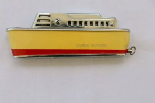 Rare Sarome Cruiser Boat Lighter With Blue Deck