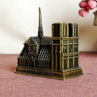 Cathedral Notre Dame De Paris,  France Tourism Souvenir 3d Metal Model Craft Gift