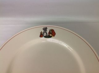 Rare Disney ' s Lady and the Tramp Plates - Set of 6.  G - 218 2