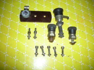 Old Parts From A Junker Crystal Radio,  Tap Arm,  Tap Points & Stops,  Crystal,  Other