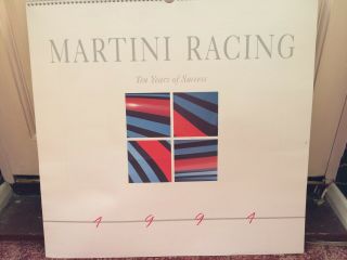 Martini Racing Calendar 1991 Boxed