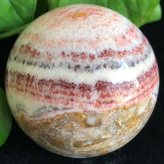 Natural Rhodochrosite Quartz Crystal Ball Polished Specimen Reiki Heal 791g B10