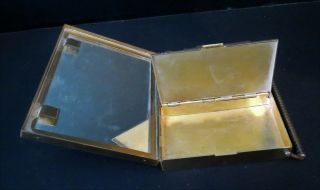 Vintage VOLUPTE ' Compact Purse Handle Metal Cigarette Case Lipstick Powder 5