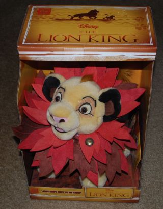Disney Store The Lion King Simba Plush Limited Edition Of 3500