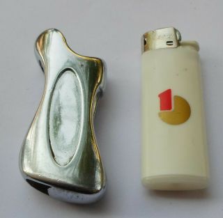 Chrome Metal Lighter Case Holder,  Small Bic