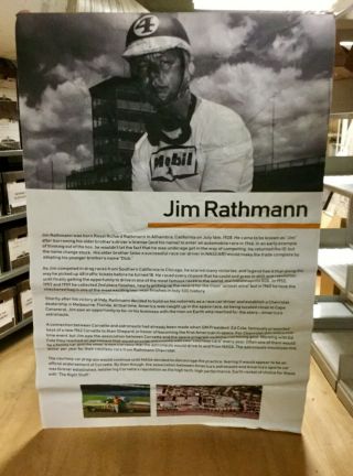 Banner Regarding Jim Rathmann From National Corvette Museum Exhibit Hall 2019