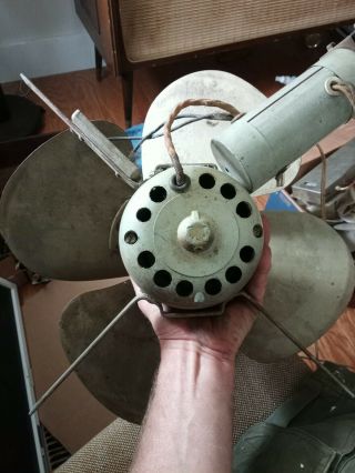 Motor Fan Blades And Switch For Vintage Industrial Westinghouse Mobilaire Floor