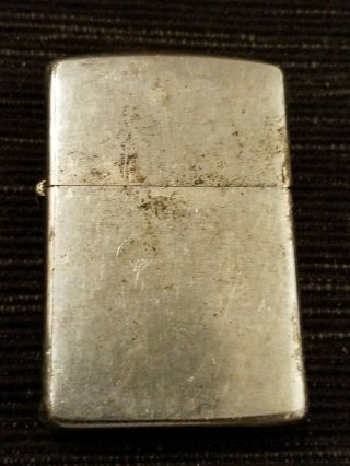 Vintage 1958 Zippo Lighter Silver Pat.  2517191
