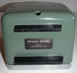 Vintage Western Electric Loud Speaker 106E Green PCI 106B 4