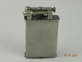 Clark Lift - Arm Lighter Platinum Electro Plate Antique 1926