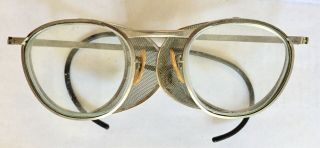 Vintage Fendall 23 Safety Glasses Goggles Swing - Out Side Shields Steampunk