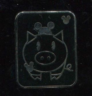 Wdw Hidden Mickey Series Iii Decals Pig With Mouse Ears Disney Pin 64830