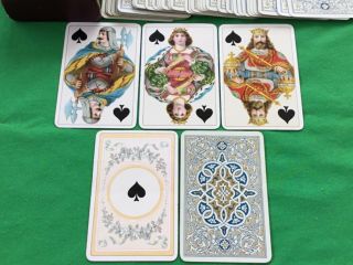 Old Antique Dondorf Non Standard Mittelalter Playing Cards Spielkarten Cartes