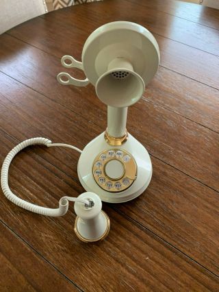 The Candlestick Telephone,  cream,  American Telecommunications,  Rotary 2