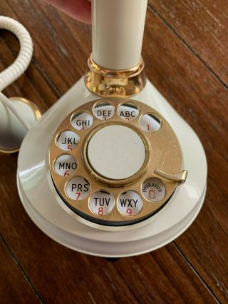The Candlestick Telephone,  cream,  American Telecommunications,  Rotary 3