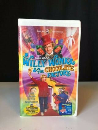 Willy Wonka And The Chocolate Factory Vhs Video Tape Movie